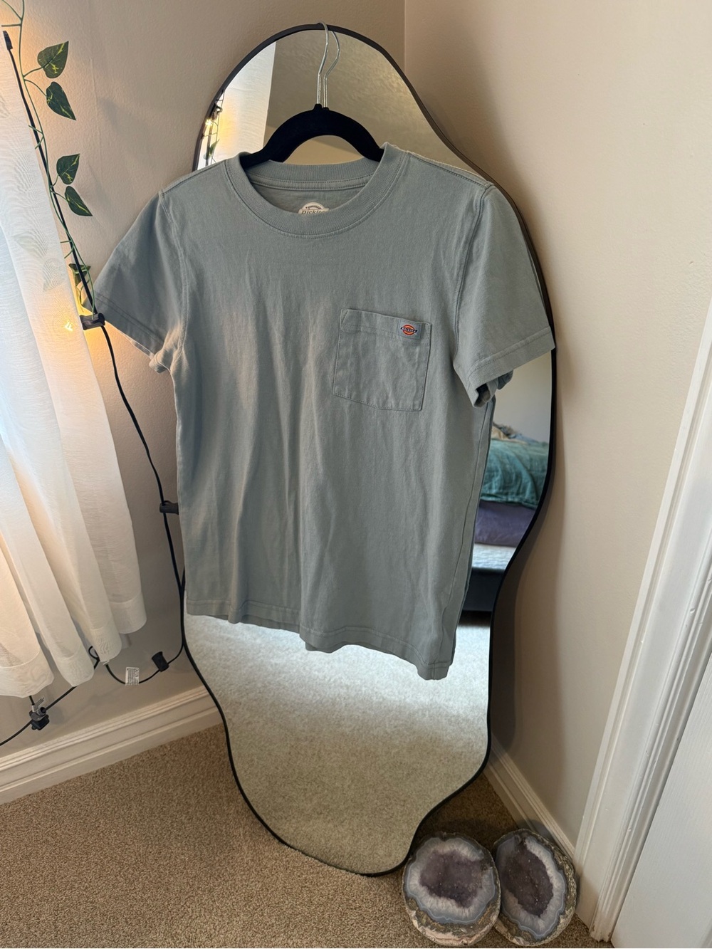 Dickies Blue Cropped Shirt